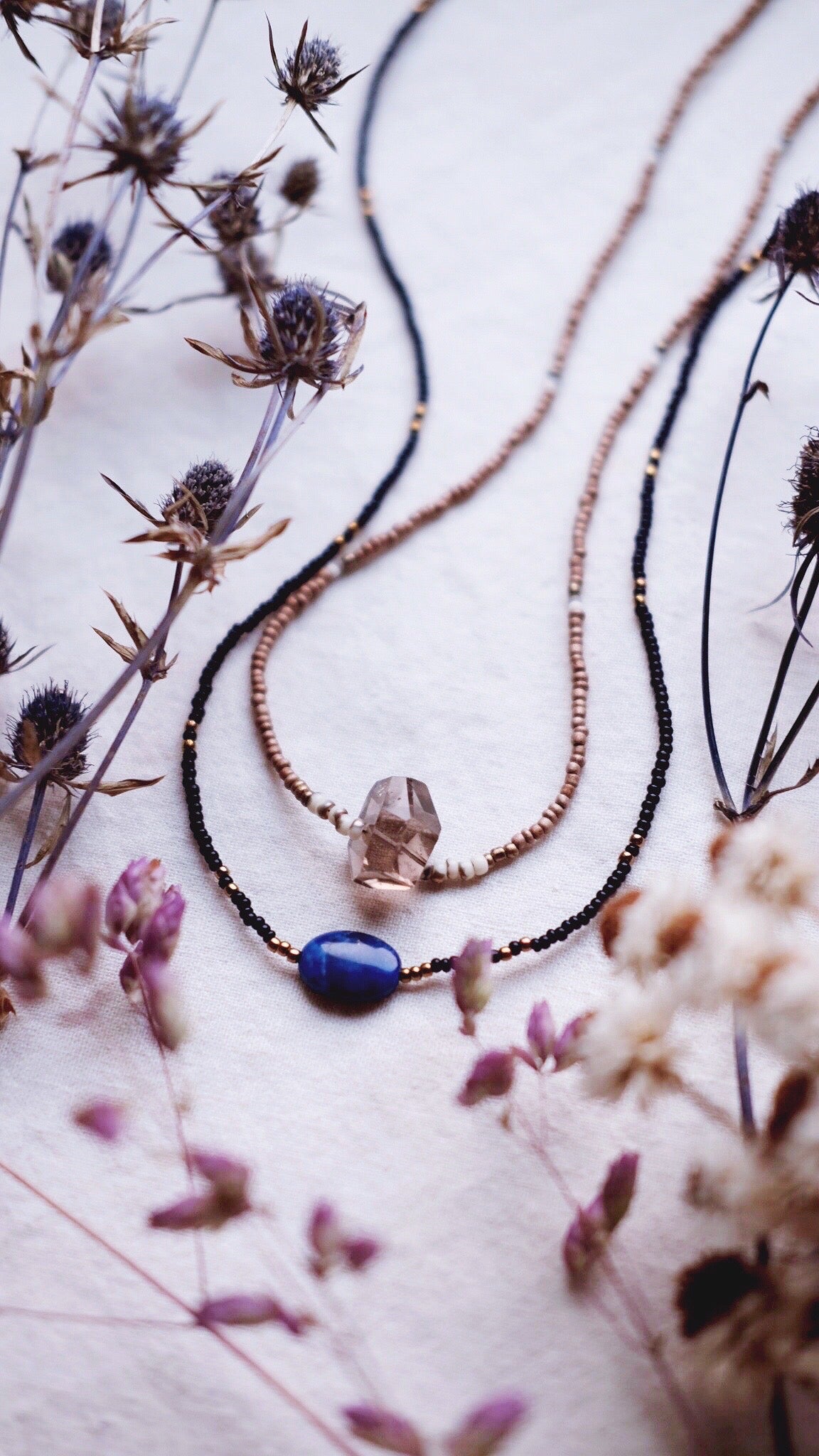 The Celestial + Lapis Lazuli gemstone necklace