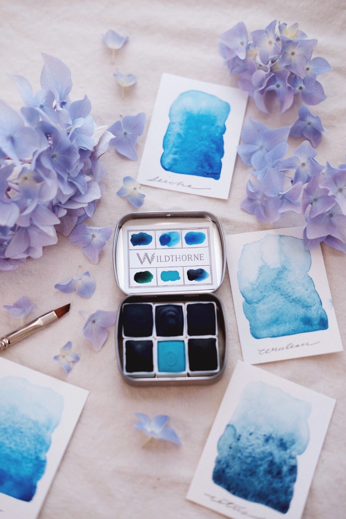 RESERVE for Bette + Voyager + Limited edition Custom Gemstone Mineral watercolor palette