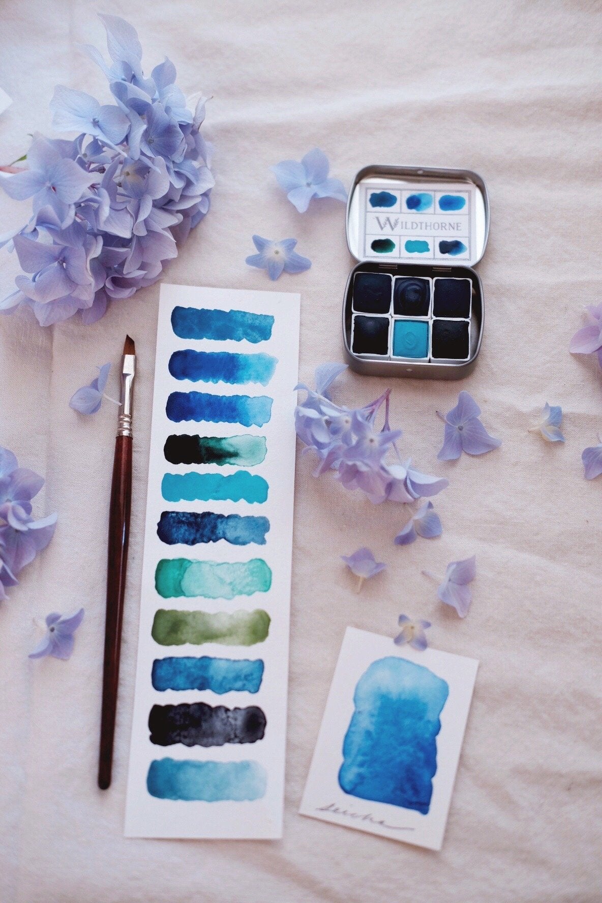 RESERVE for Maria + Voyager iii. + Limited edition Gemstone Mineral watercolor palette