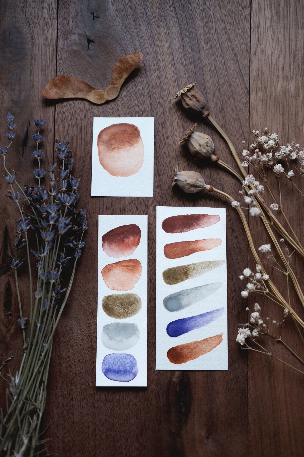 Field Sunset - Earth Mineral watercolor palette