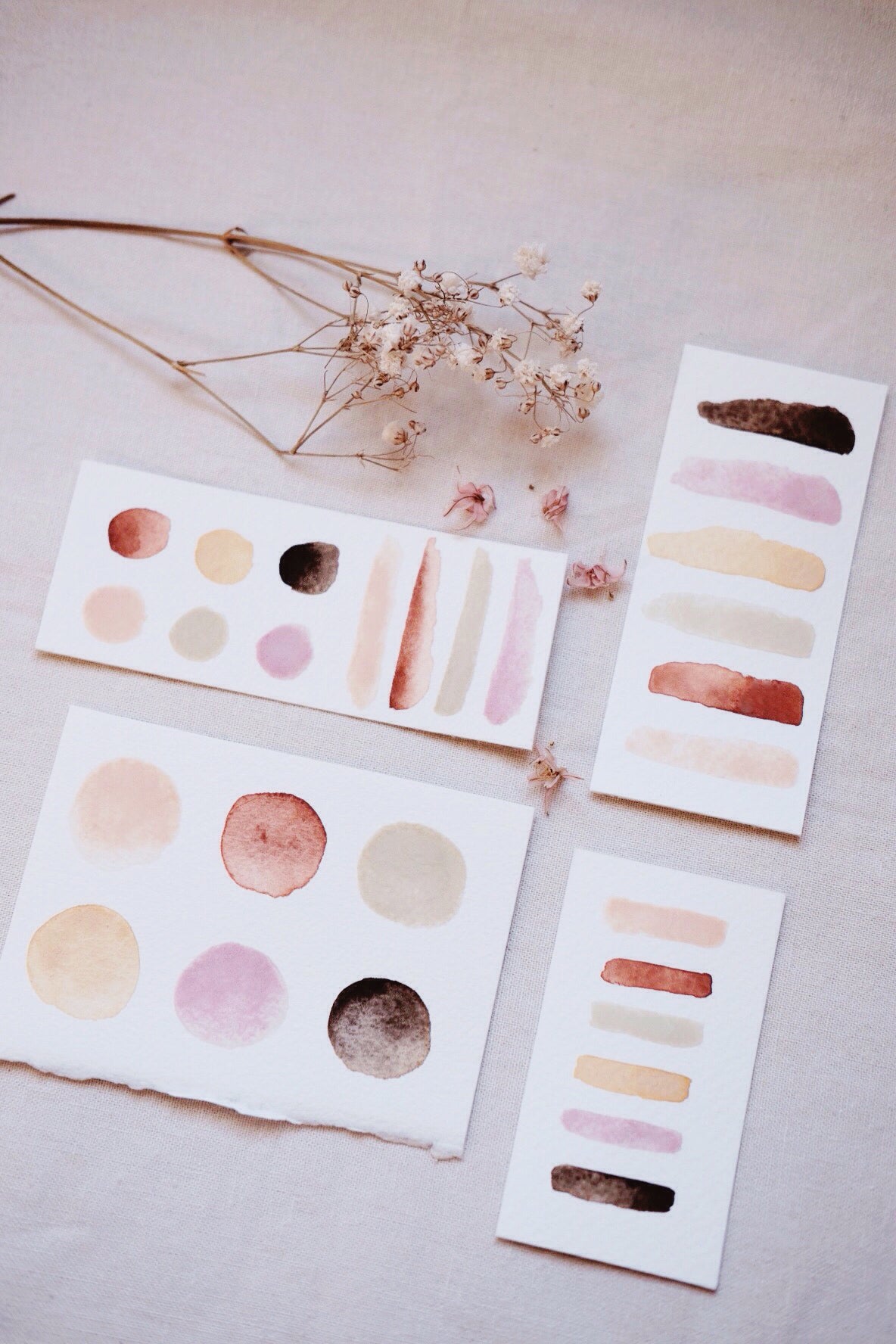 RESERVE for Anneli + Custom Limited edition Gemstone Earth Mineral watercolor palettes