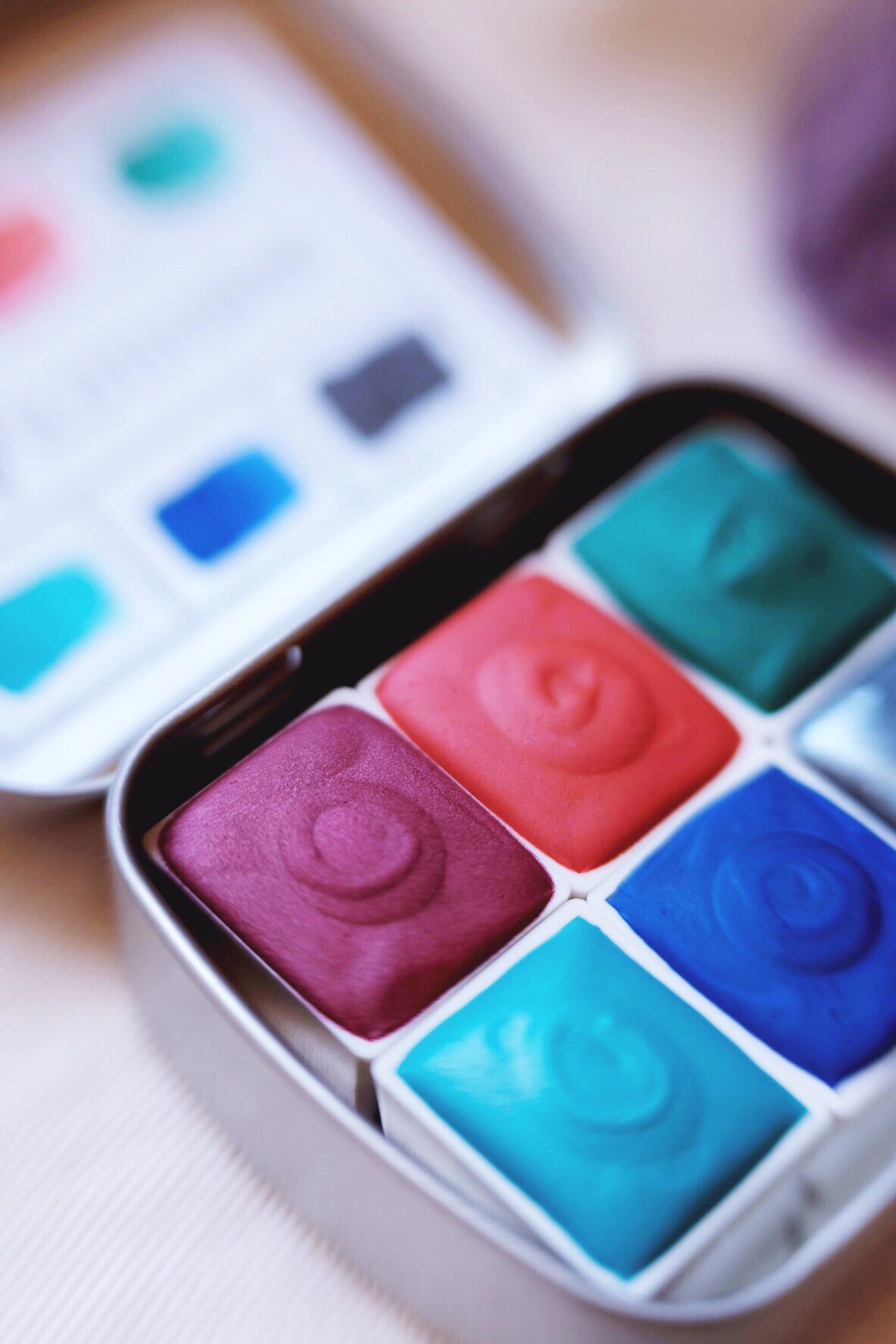 RESERVE for Catherine + Moons of Saturn + Limited Edition Mineral shimmer watercolor palette
