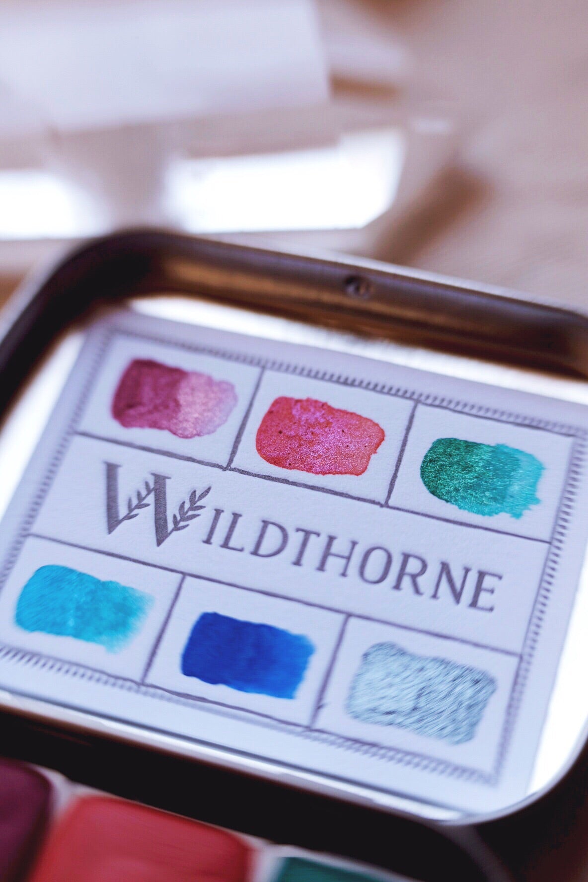 Moons of Saturn + Limited Edition Mineral shimmer watercolor palette —  Wildthorne